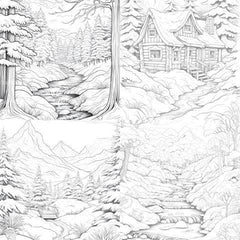 Winterland Coloring Book - CraftNest - Digital Crafting and Art
