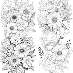 Flower Coloring Book 2 - CraftNest - Digital Crafting and Art