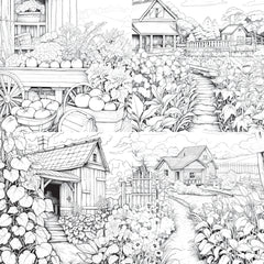 Farmers Garden Coloring Book 2 - CraftNest - Digital Crafting and Art