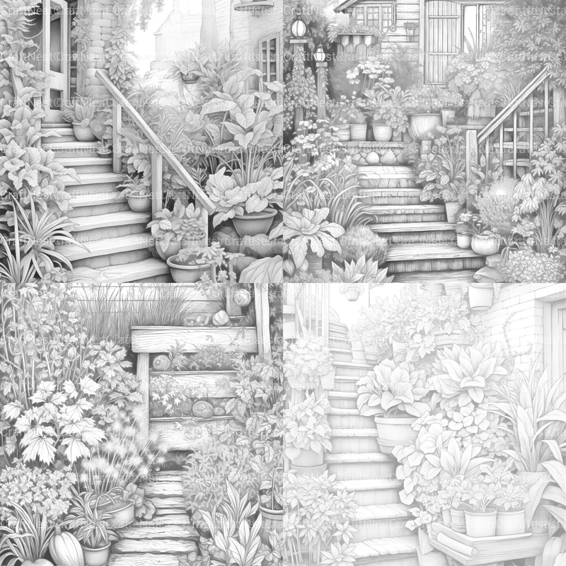 Herb Garden Coloring Book - CraftNest - Digital Crafting and Art