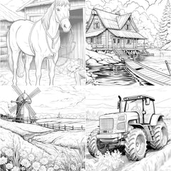 Country Life Coloring Book - CraftNest - Digital Crafting and Art