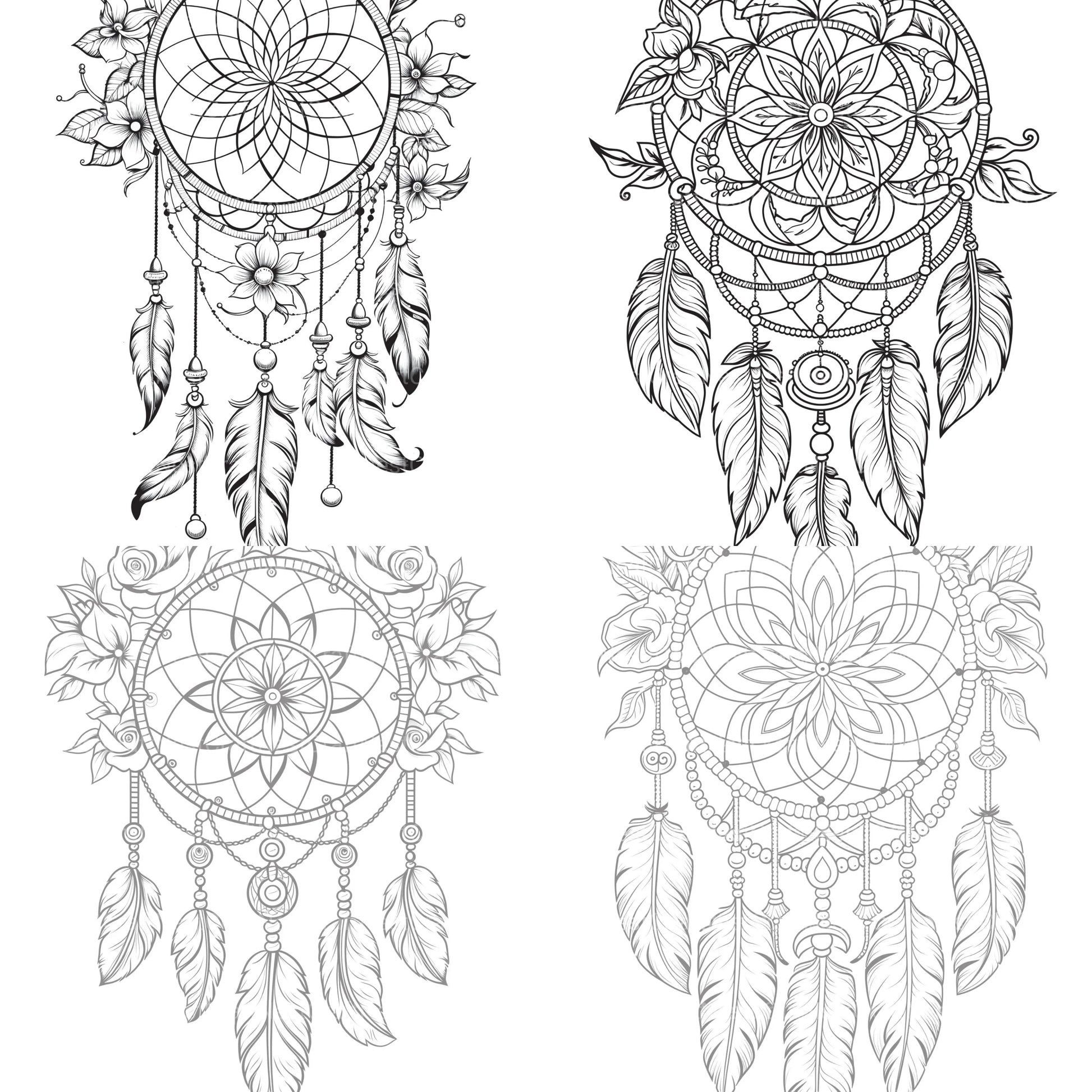Dreamcatcher Coloring Book - CraftNest - Digital Crafting and Art