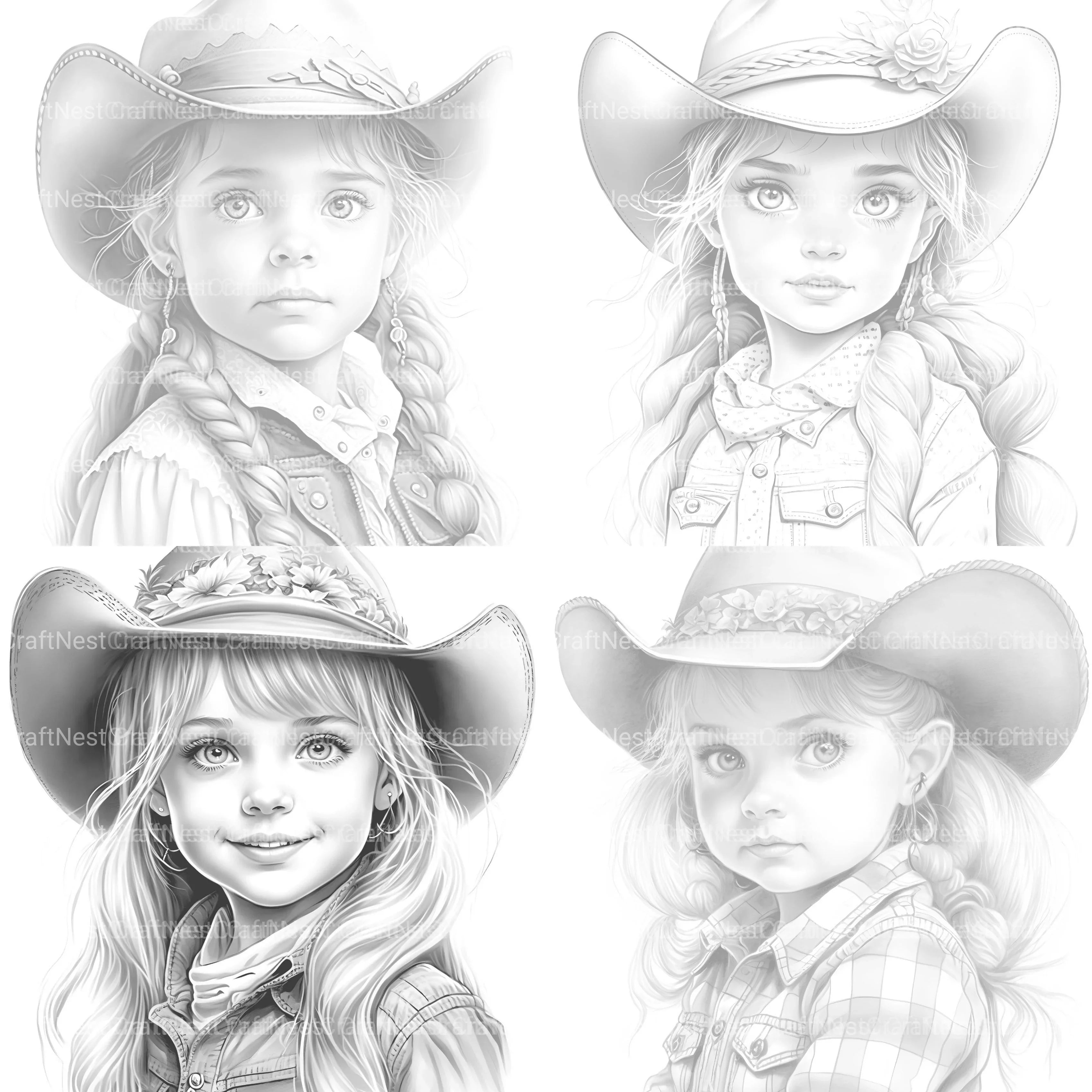 Flower Girl Coloring Book 2 - CraftNest - Digital Crafting and Art