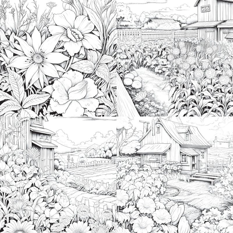 Farmers Garden Coloring Book 2 - CraftNest - Digital Crafting and Art