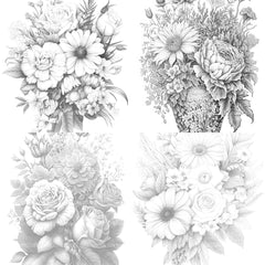 Flower Coloring Book - CraftNest - Digital Crafting and Art