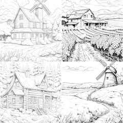 Country Life Coloring Book - CraftNest - Digital Crafting and Art