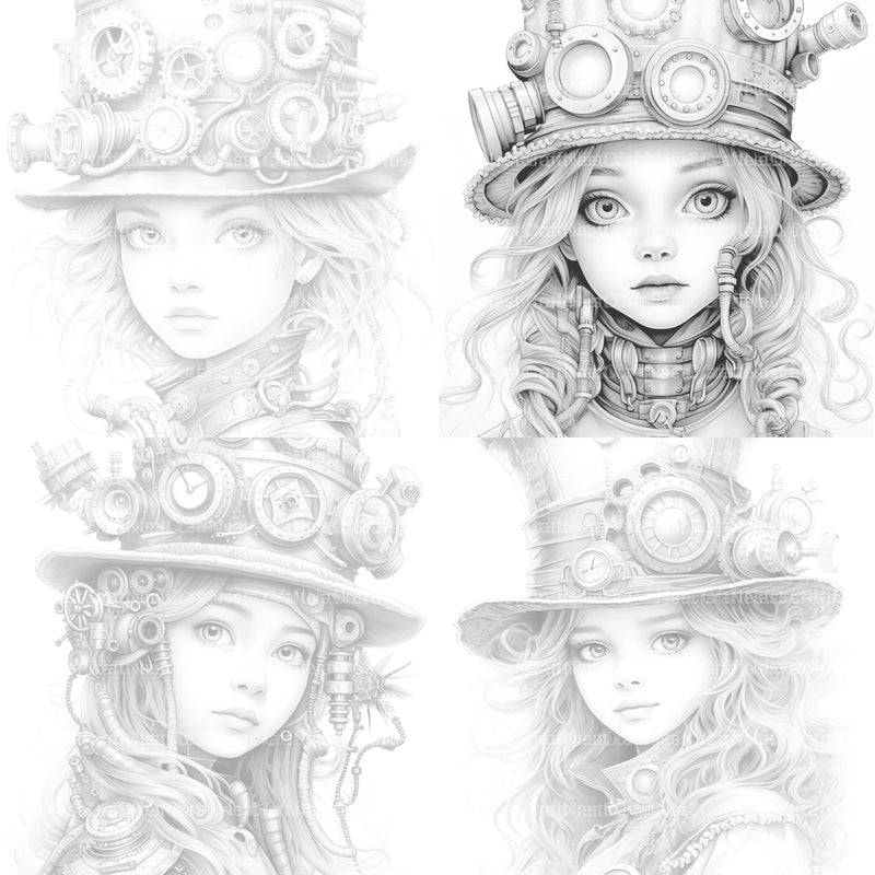 Victorian Girl Coloring Book - CraftNest - Digital Crafting and Art