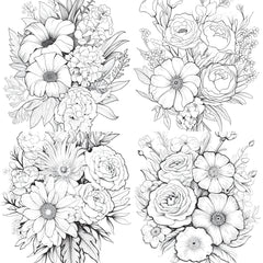 Flower Coloring Book 2 - CraftNest - Digital Crafting and Art