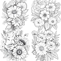 Flower Coloring Book 2 - CraftNest - Digital Crafting and Art