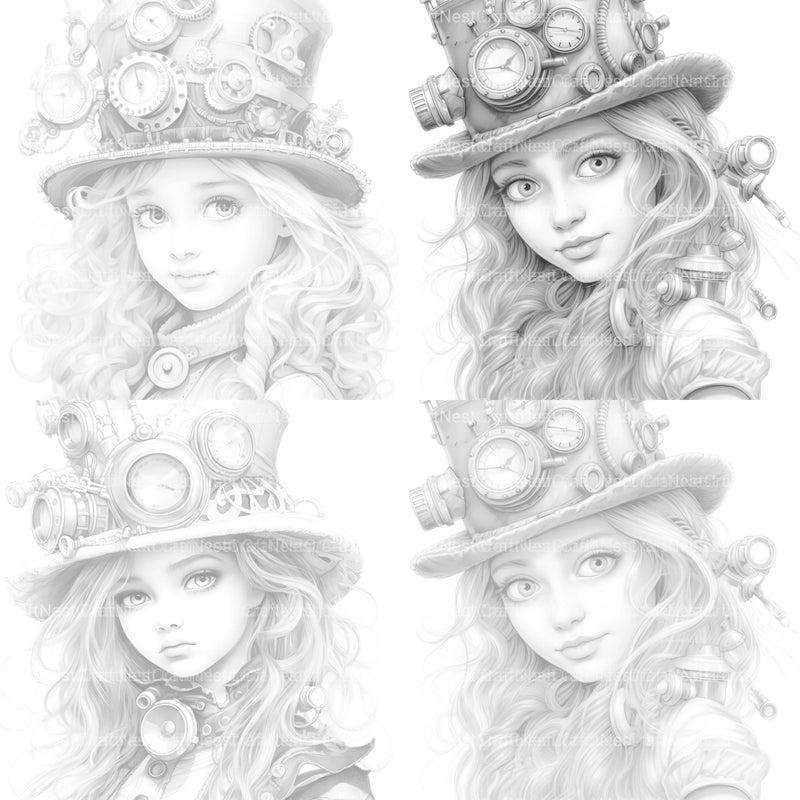 Victorian Girl Coloring Book - CraftNest - Digital Crafting and Art