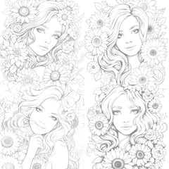 Venetian Carnival Woman Coloring Book - CraftNest - Digital Crafting and Art