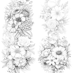 Flower Coloring Book 3 - CraftNest - Digital Crafting and Art