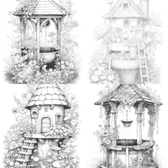Wishing Well Coloring Book - CraftNest - Digital Crafting and Art
