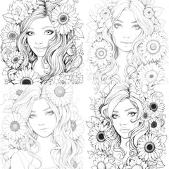 Venetian Carnival Woman Coloring Book - CraftNest - Digital Crafting and Art