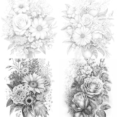 Flower Coloring Book - CraftNest - Digital Crafting and Art