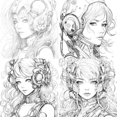 Druid Girl Coloring Book - CraftNest - Digital Crafting and Art