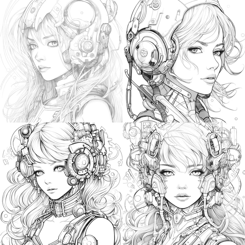 Druid Girl Coloring Book - CraftNest - Digital Crafting and Art