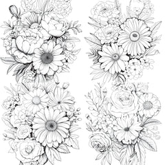 Flower Coloring Book 2 - CraftNest - Digital Crafting and Art