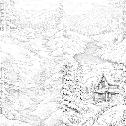 Winterland Coloring Book - CraftNest - Digital Crafting and Art