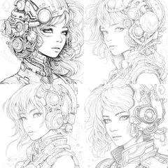 Druid Girl Coloring Book - CraftNest - Digital Crafting and Art