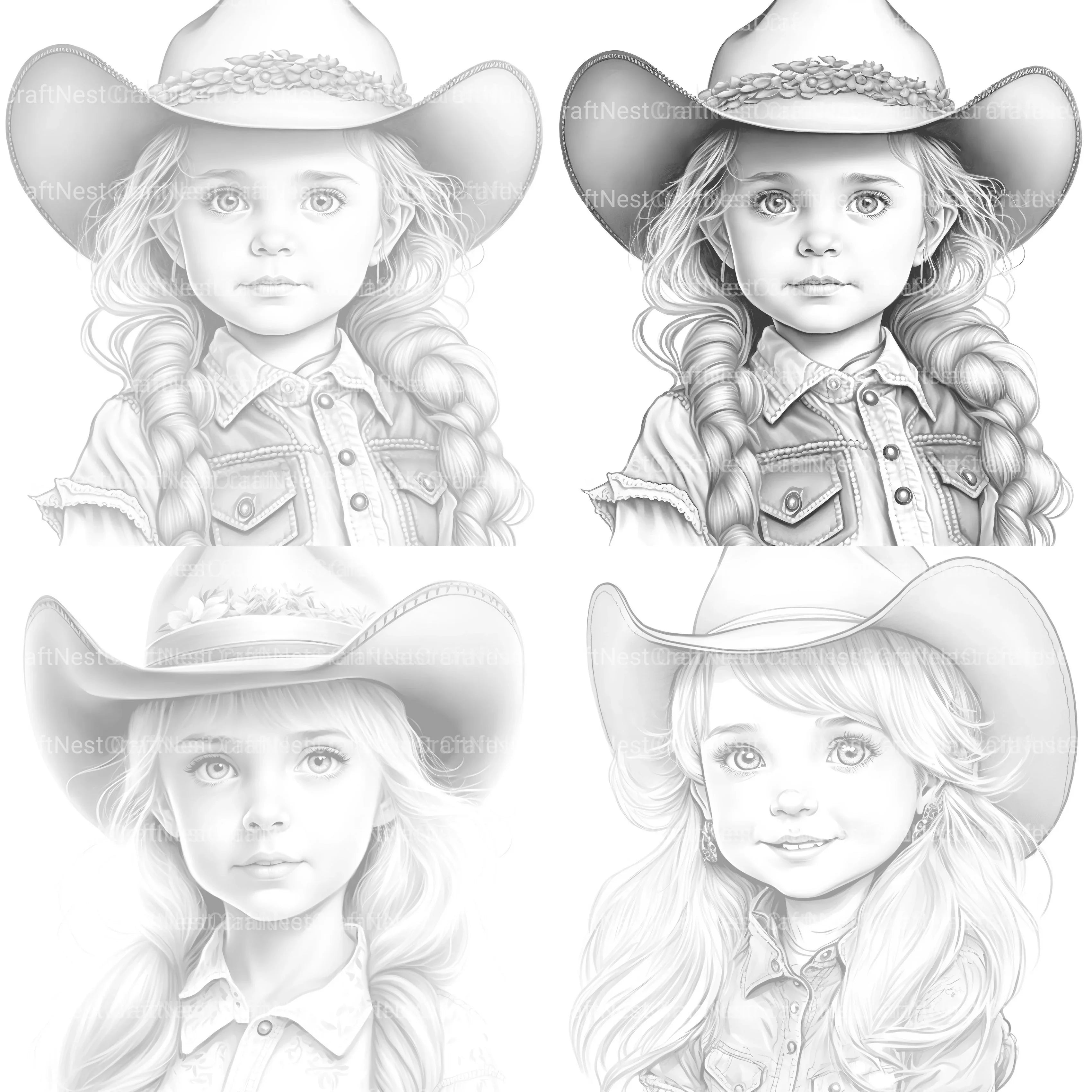 Flower Girl Coloring Book 2 - CraftNest - Digital Crafting and Art