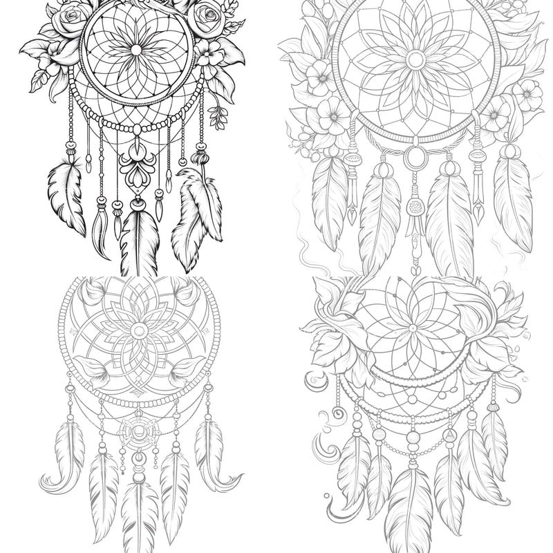 Dreamcatcher Coloring Book - CraftNest - Digital Crafting and Art