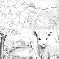 Springtime Garden Coloring Book - CraftNest - Digital Crafting and Art