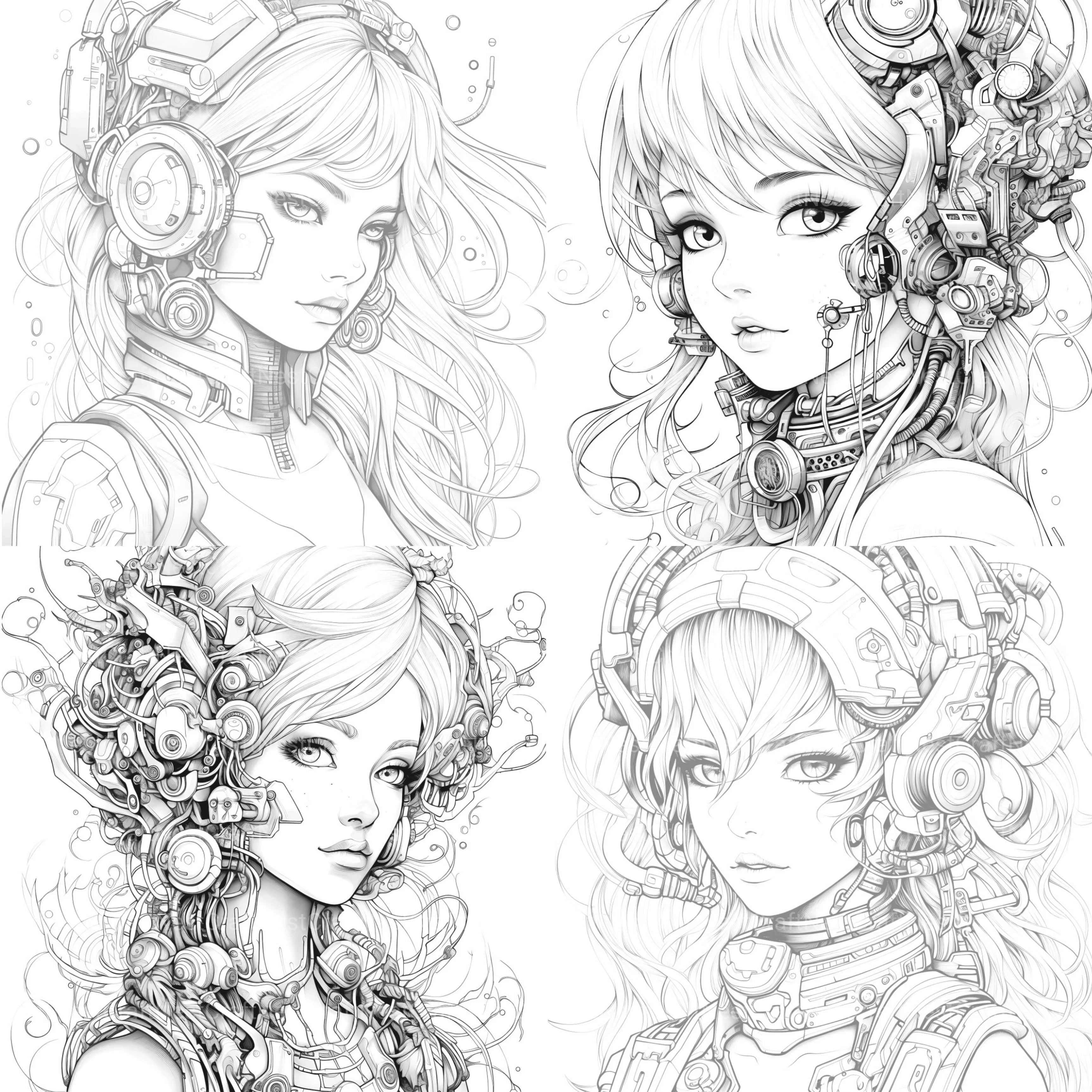 Druid Girl Coloring Book - CraftNest - Digital Crafting and Art