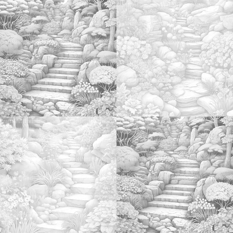 Rock Garden Coloring Book - CraftNest - Digital Crafting and Art