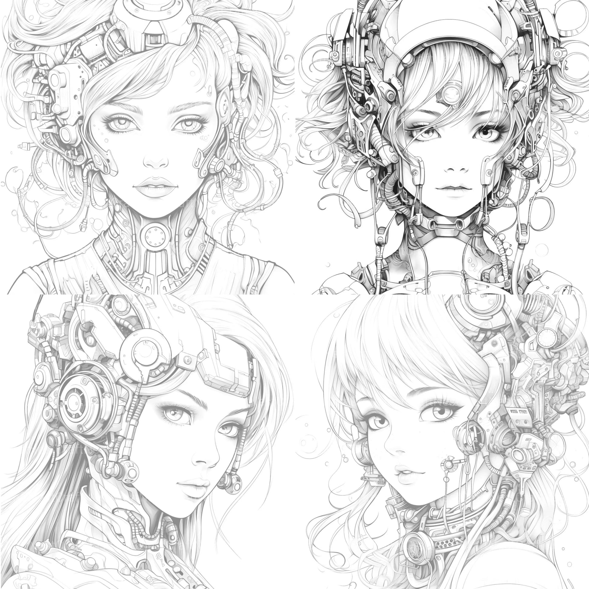 Druid Girl Coloring Book - CraftNest - Digital Crafting and Art