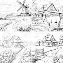 Country Life Coloring Book - CraftNest - Digital Crafting and Art
