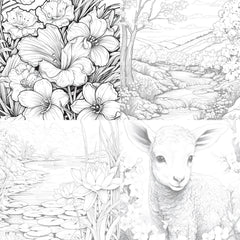 Springtime Garden Coloring Book - CraftNest - Digital Crafting and Art