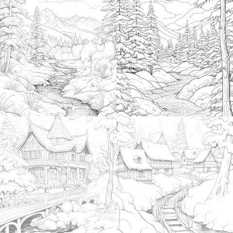 Winterland Coloring Book - CraftNest - Digital Crafting and Art