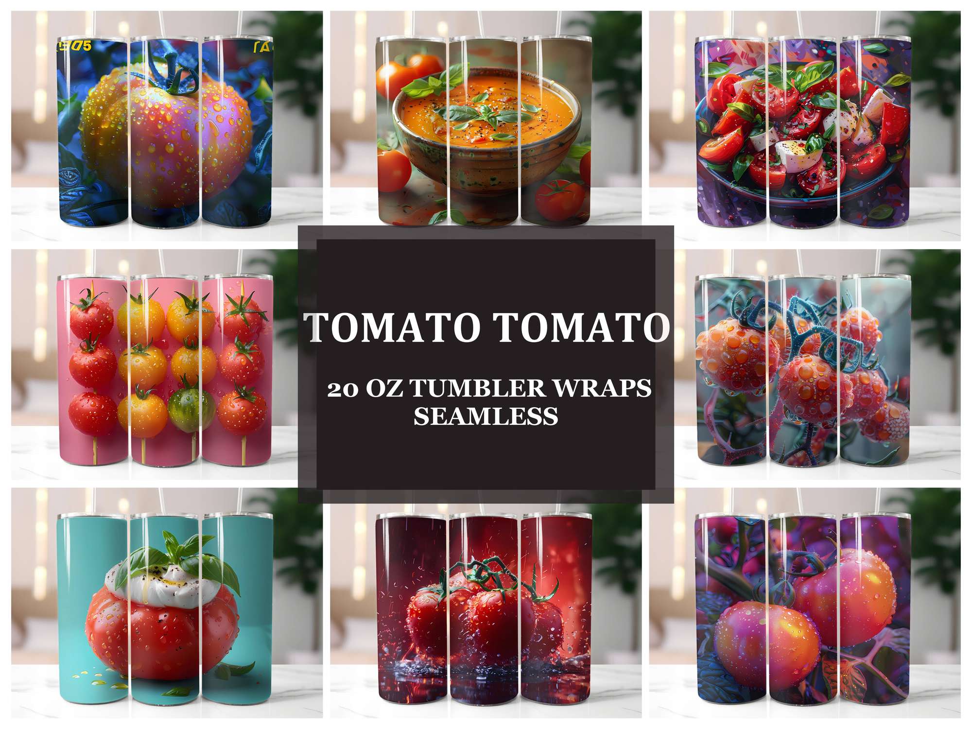 Tomato 4 Tumbler Wrap - CraftNest - Digital Crafting and Art