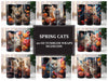Spring Cats 3 Tumbler Wrap