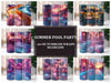 Summer Pool Party 1 Tumbler Wrap