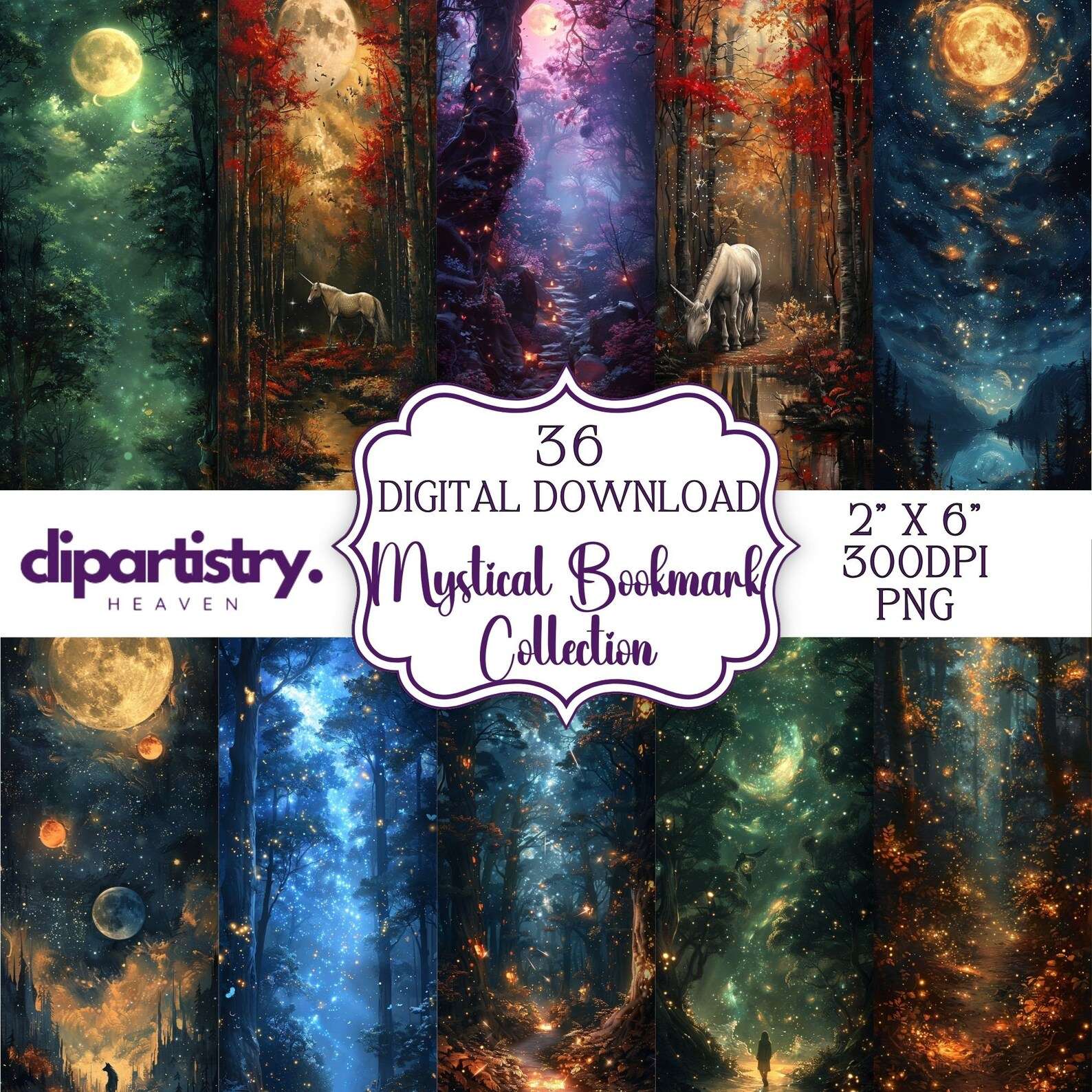 Mystical Bookmarks Junk Journal Pages - CraftNest - Digital Crafting and Art