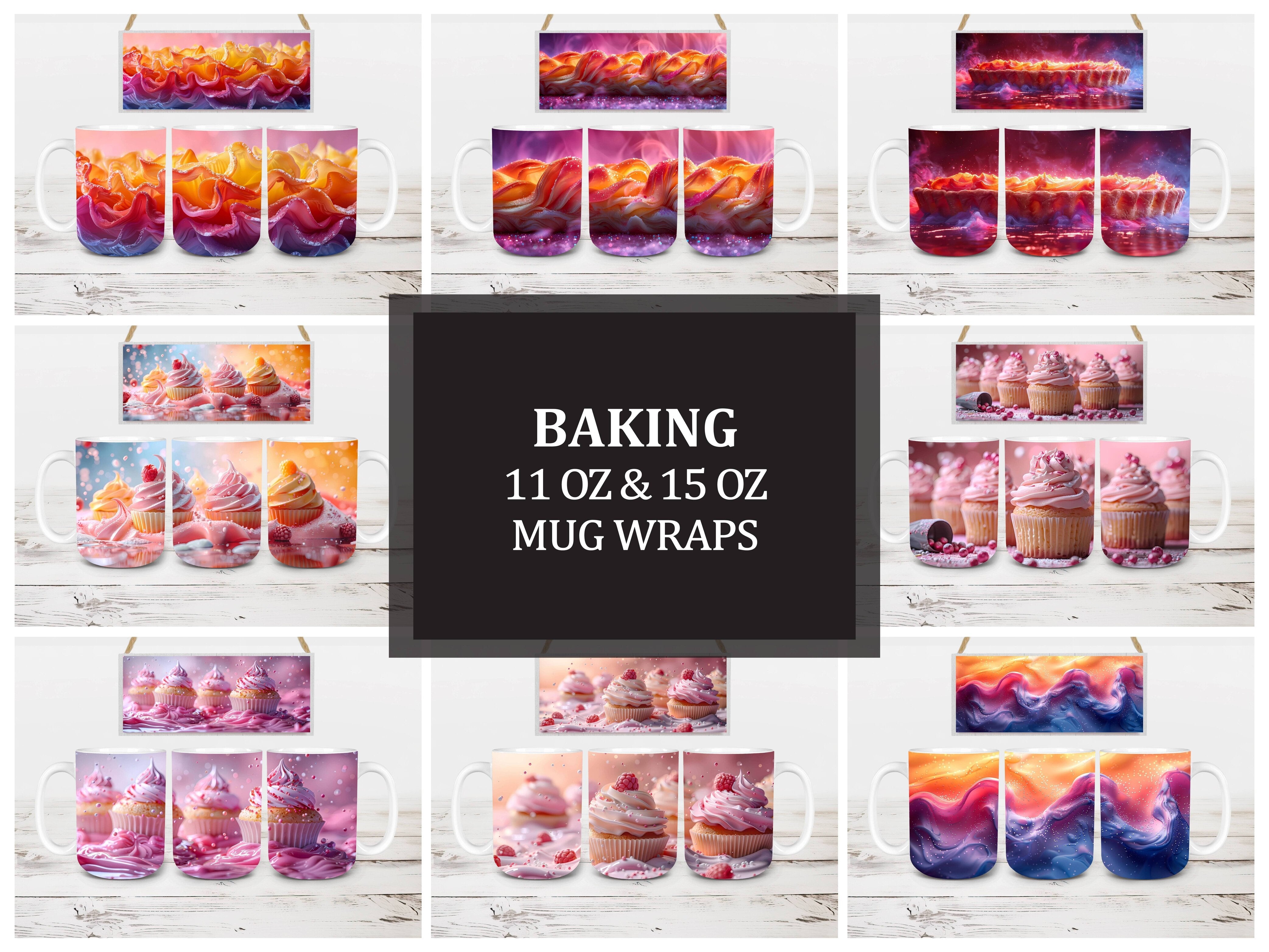 Baking 3 Mug Wrap - CraftNest - Digital Crafting and Art