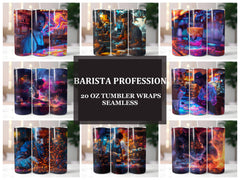 Barista Profession 1 Tumbler Wrap - CraftNest - Digital Crafting and Art
