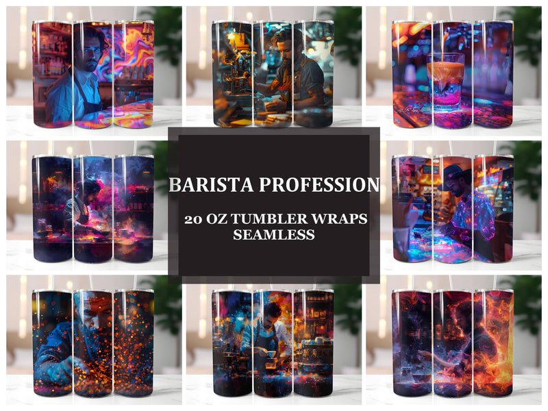 Barista Profession 1 Tumbler Wrap - CraftNest - Digital Crafting and Art