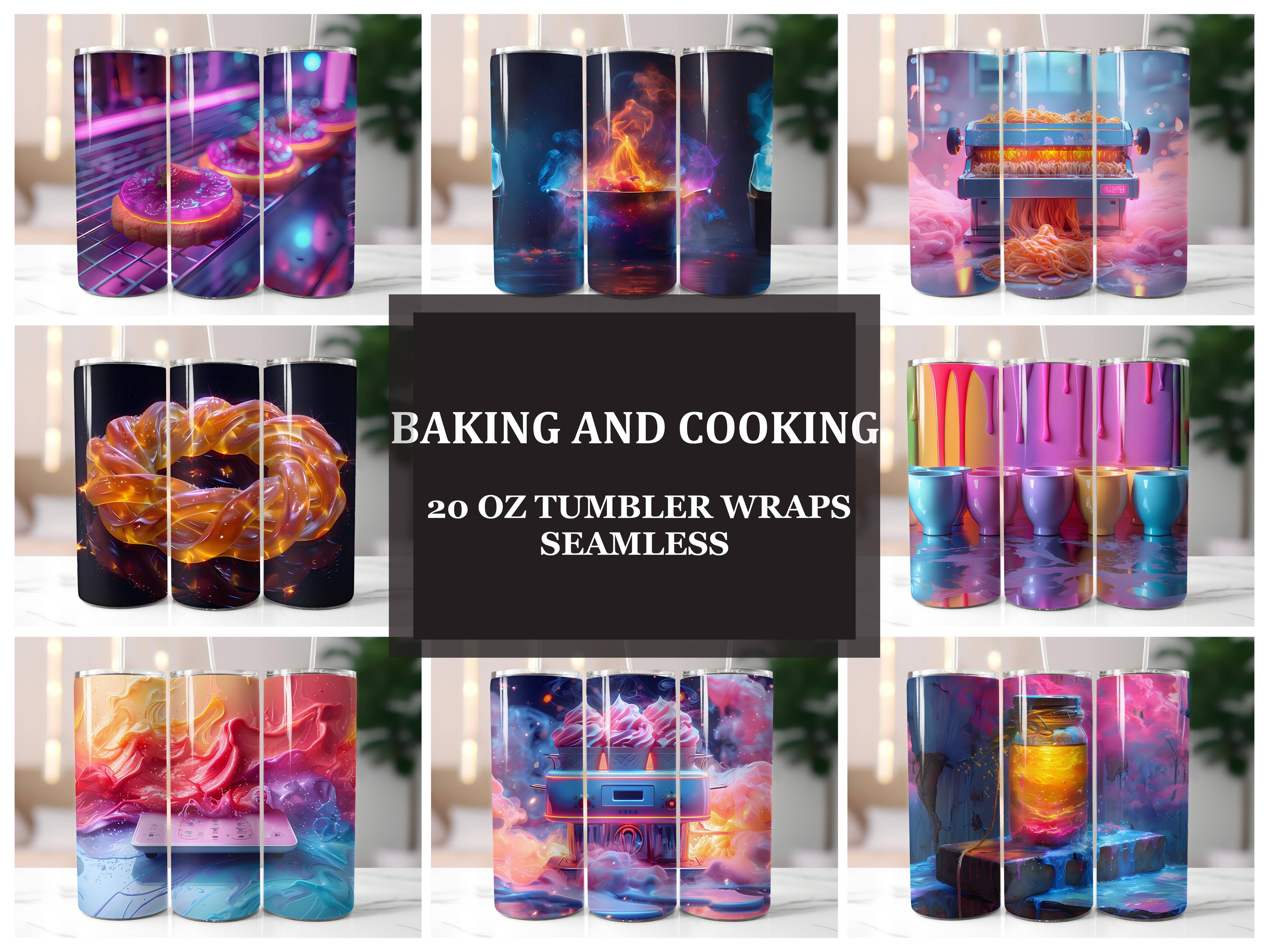 Baking and Cooking 2 Tumbler Wrap - CraftNest - Digital Crafting and Art