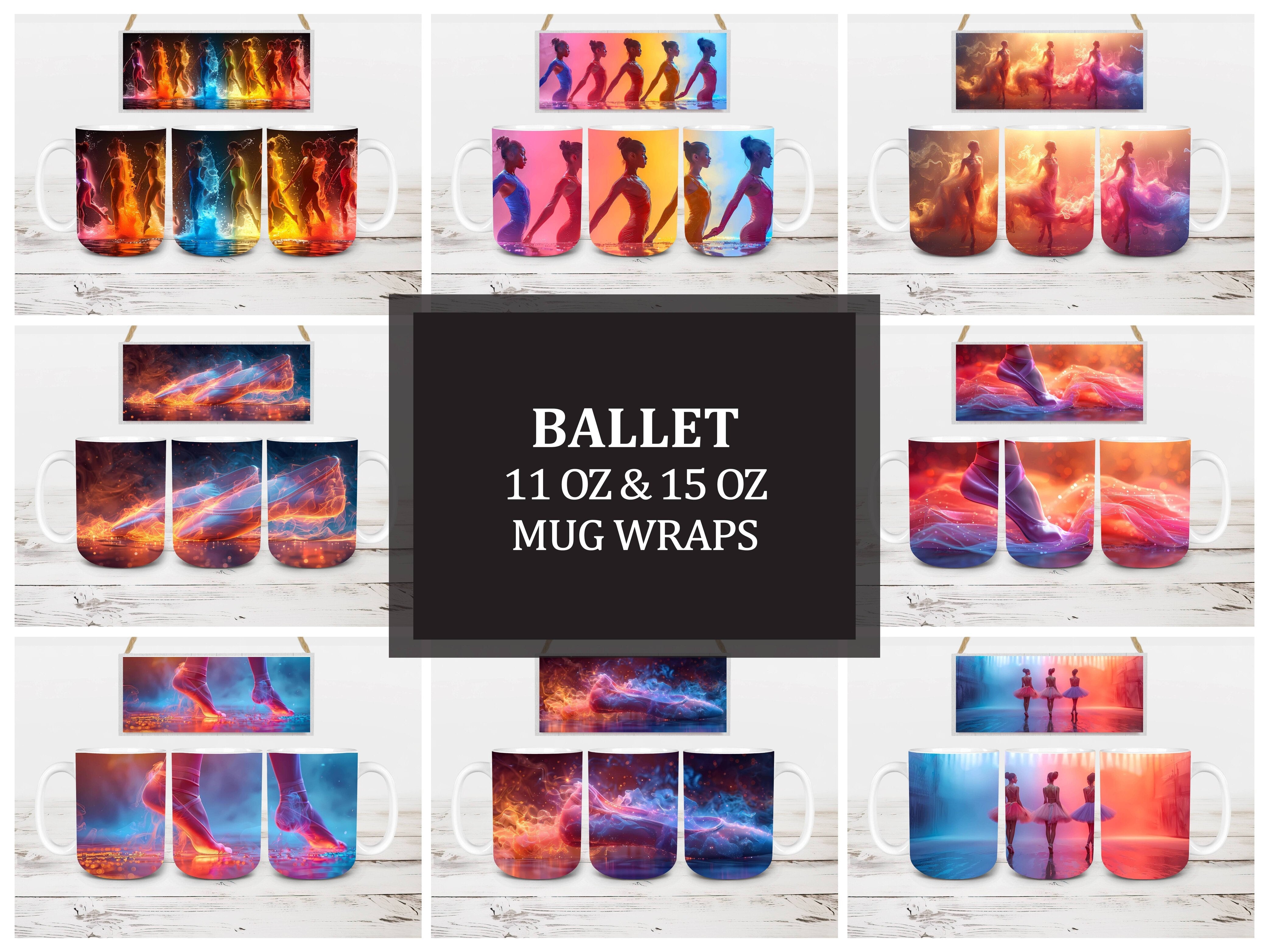 Ballet 2 Mug Wrap - CraftNest - Digital Crafting and Art