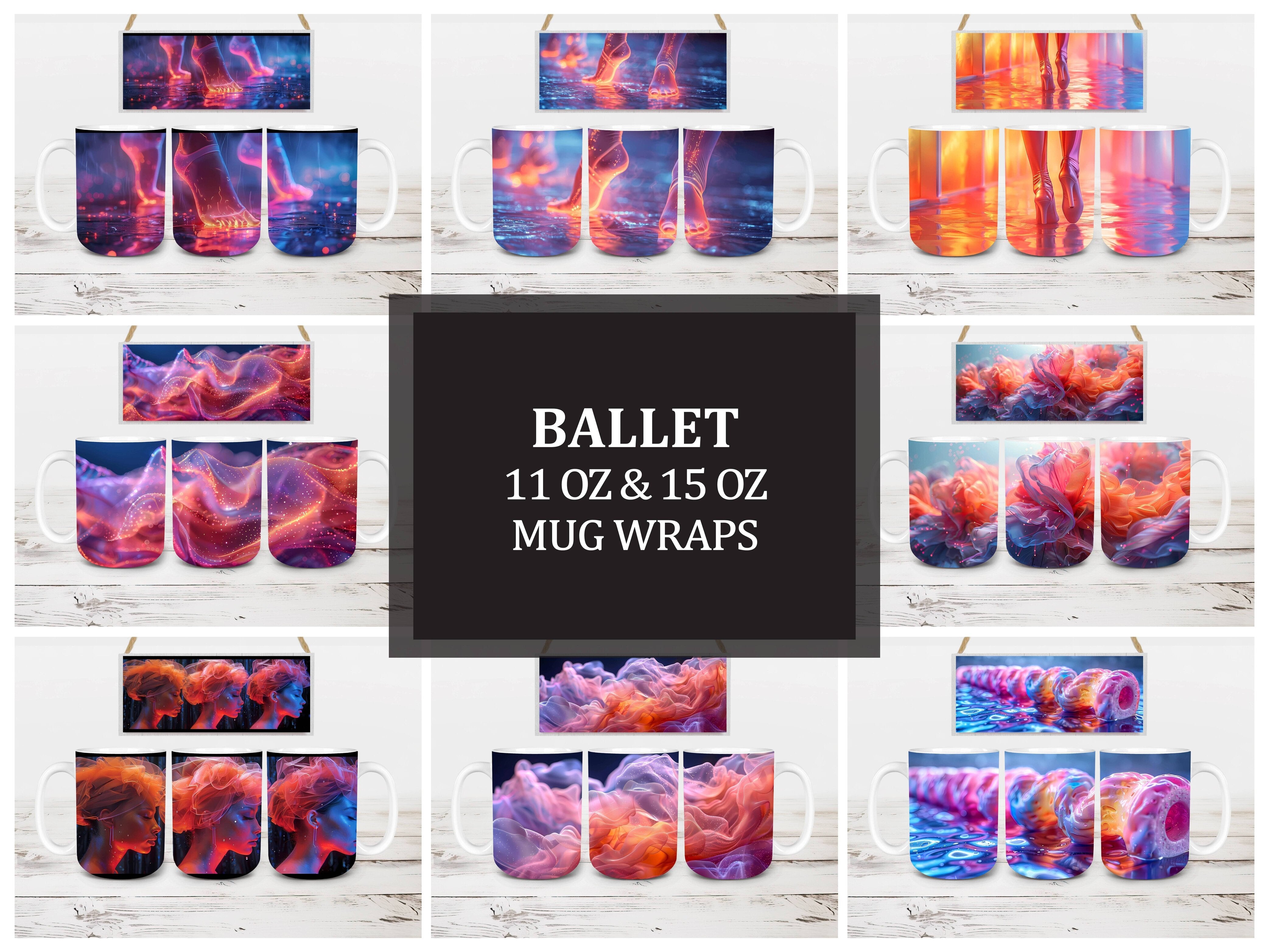 Ballet 3 Mug Wrap - CraftNest - Digital Crafting and Art