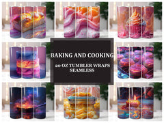 Baking and Cooking 1 Tumbler Wrap - CraftNest - Digital Crafting and Art