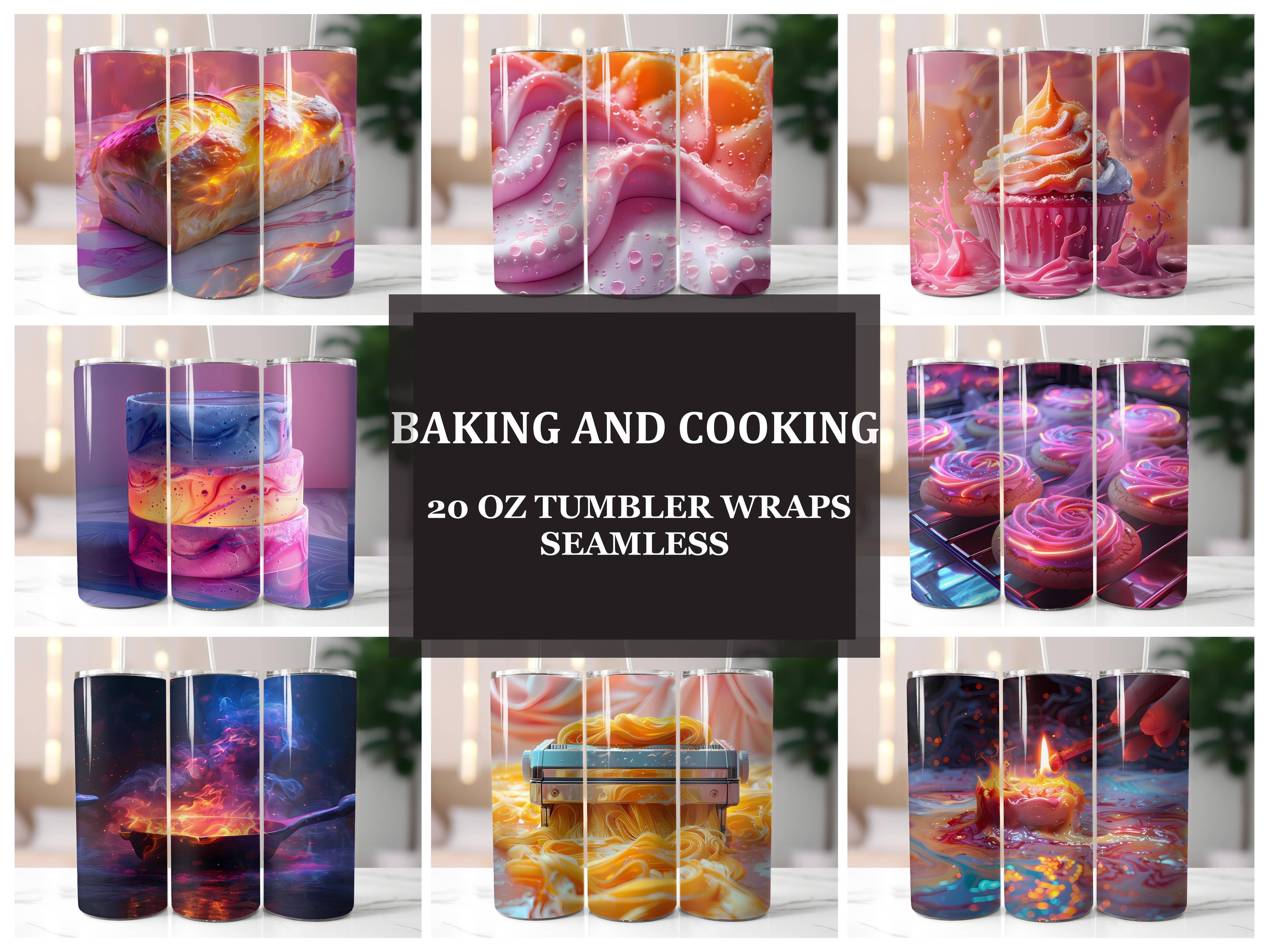 Baking and Cooking 1 Tumbler Wrap - CraftNest - Digital Crafting and Art