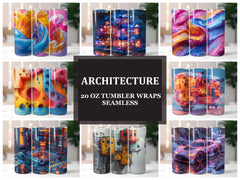 Architecture 1 Tumbler Wrap - CraftNest - Digital Crafting and Art