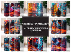 Architect Profession 1 Tumbler Wrap - CraftNest - Digital Crafting and Art