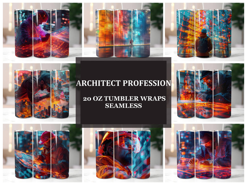 Architect Profession 1 Tumbler Wrap - CraftNest - Digital Crafting and Art