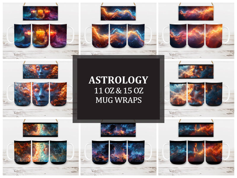 Astrology 2 Mug Wrap - CraftNest - Digital Crafting and Art