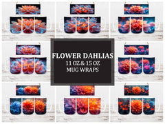 Flower Dahlias 6 Mug Wrap - CraftNest